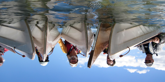 Kayak building class in Tasmania Australia