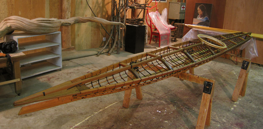 replica aleut kayak frame